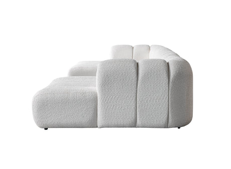 Lis Ivory Boucle Double Chaise 147" Sectional from Nova Furniture - Luna Furniture