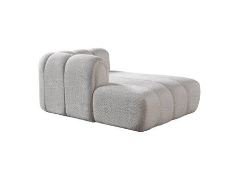 Lis Ivory Boucle Double Chaise 147" Sectional from Nova Furniture - Luna Furniture