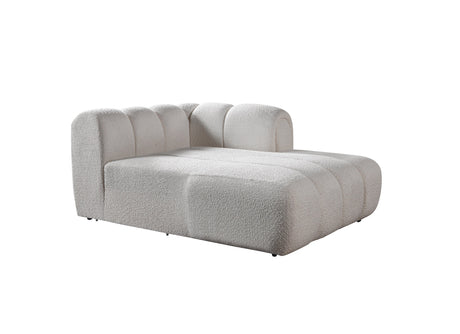 Lis Ivory Boucle Double Chaise 147" Sectional from Nova Furniture - Luna Furniture