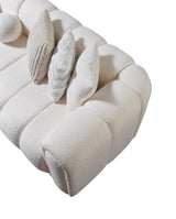 Lis Ivory Boucle LAF Sectional from Nova Furniture - Luna Furniture