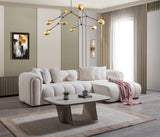 Lis Ivory Boucle RAF Sectional from Nova Furniture - Luna Furniture