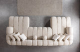 Lis Sand Boucle Double Chaise 147" Sectional from Nova Furniture - Luna Furniture