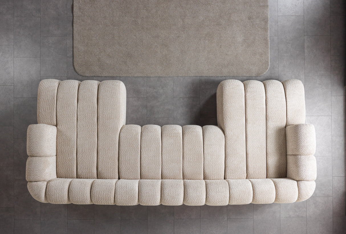 Lis Sand Boucle Double Chaise 147" Sectional from Nova Furniture - Luna Furniture