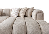 Lis Sand Boucle Double Chaise 147" Sectional from Nova Furniture - Luna Furniture