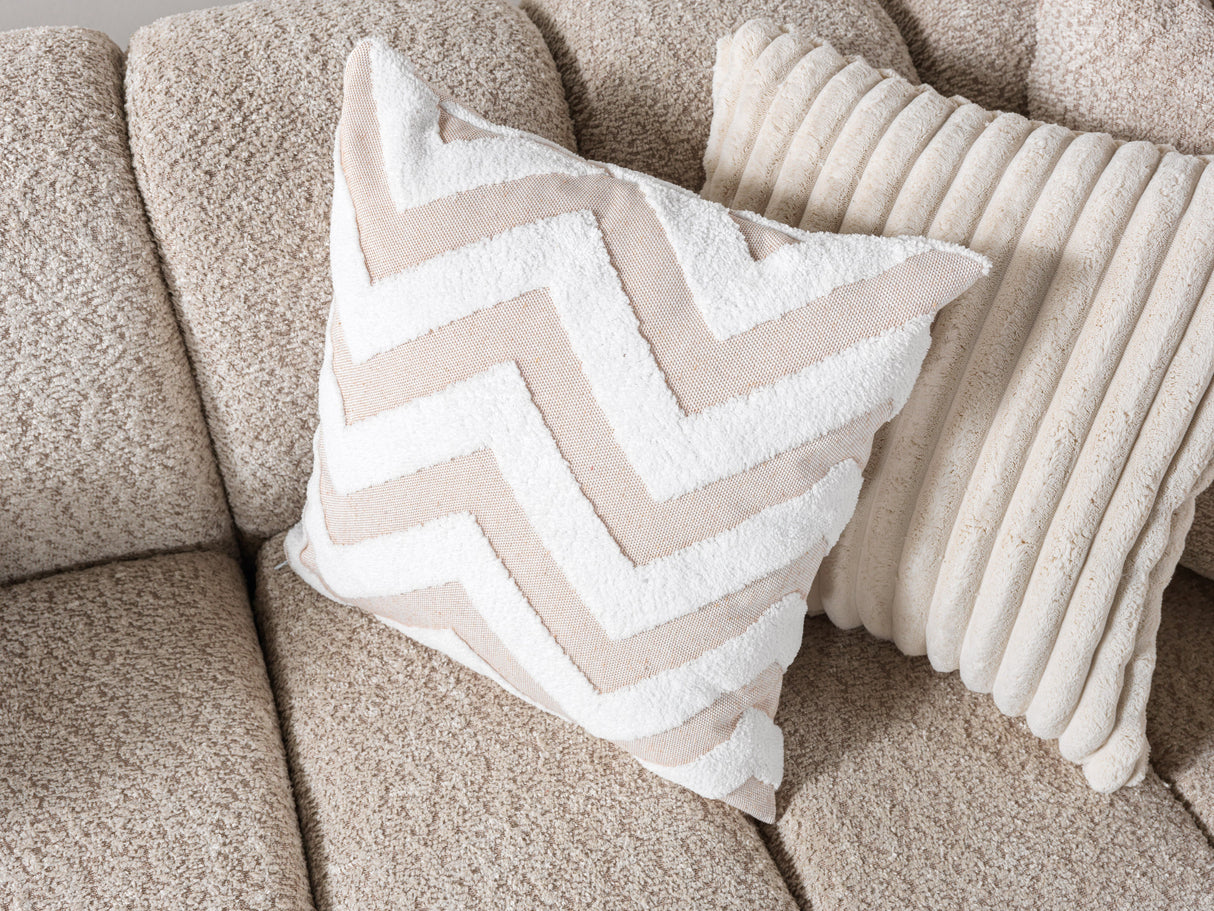 Lis Sand Boucle Double Chaise 147" Sectional from Nova Furniture - Luna Furniture