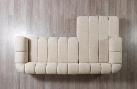 Lis Sand Boucle LAF 115" Sectional from Nova Furniture - Luna Furniture