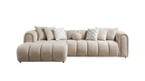 Lis Sand Boucle LAF 115" Sectional from Nova Furniture - Luna Furniture