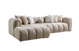 Lis Sand Boucle LAF 115" Sectional from Nova Furniture - Luna Furniture