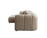 Lis Sand Boucle LAF 115" Sectional from Nova Furniture - Luna Furniture