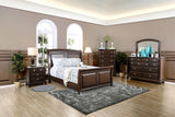 Litchville Brown Cherry Mirror (Mirror Only) from Furniture of America - Luna Furniture