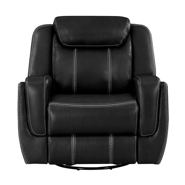 Littleton Black Swivel Glider Reclining Chair