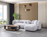 Liva Gray Boucle RAF 110" Sectional from Nova Furniture - Luna Furniture