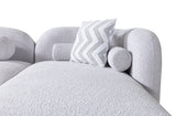 Liva Gray Boucle RAF 110" Sectional from Nova Furniture - Luna Furniture