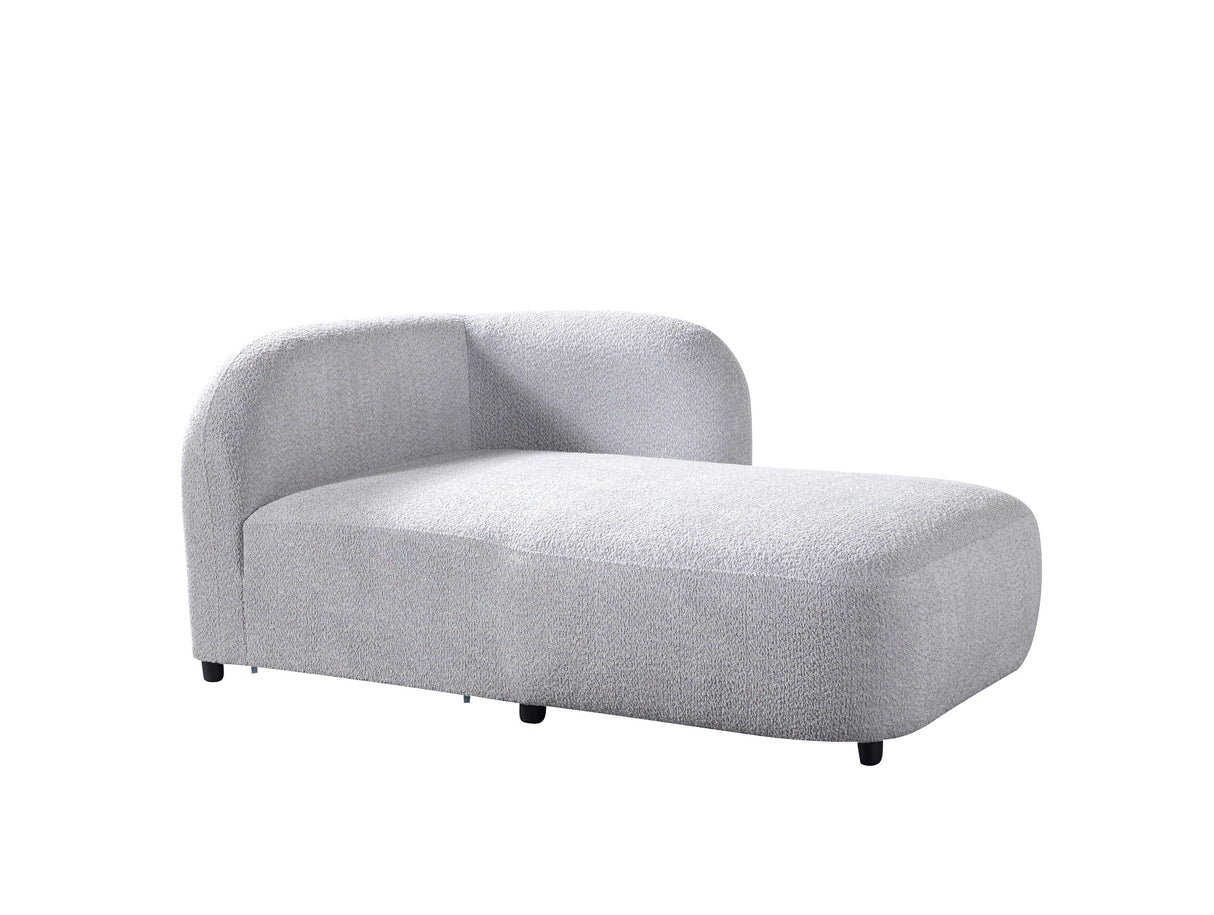 Liva Gray Boucle RAF 110" Sectional from Nova Furniture - Luna Furniture