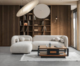 Liva Sand Boucle LAF 110" Sectional from Nova Furniture - Luna Furniture