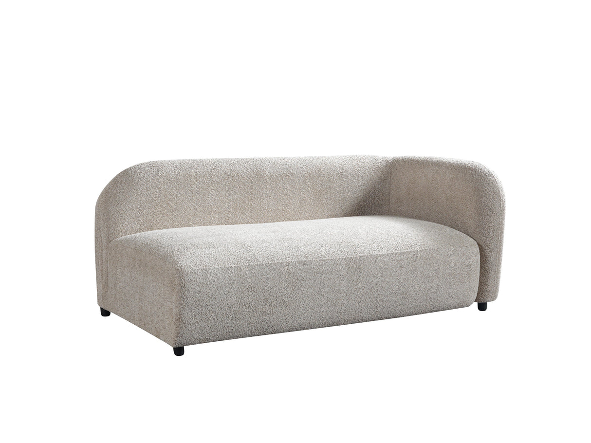 Liva Sand Boucle LAF 110" Sectional from Nova Furniture - Luna Furniture