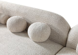 Liva Sand Boucle RAF 110" Sectional from Nova Furniture - Luna Furniture