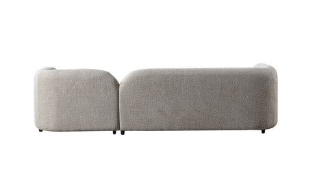 Liva Sand Boucle RAF 110" Sectional from Nova Furniture - Luna Furniture