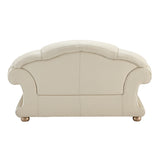 Apolo Ivory Italian Leather Sofa from ESF Furniture - Luna Furniture