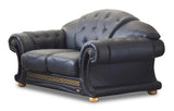 Apolo Black Italian Leather Chair from ESF Furniture - Luna Furniture