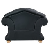 Apolo Black Italian Leather Loveseat from ESF Furniture - Luna Furniture