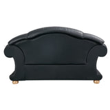 Apolo Black Italian Leather Loveseat from ESF Furniture - Luna Furniture
