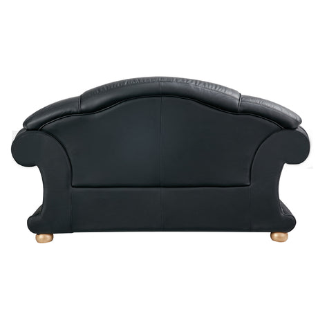 Apolo Black Italian Leather Chair from ESF Furniture - Luna Furniture
