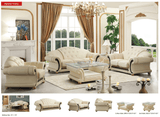Apolo Ivory Italian Leather Sofa from ESF Furniture - Luna Furniture