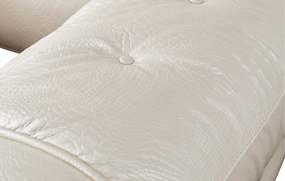 Apolo Pearl Italian Leather Sofa from ESF Furniture - Luna Furniture