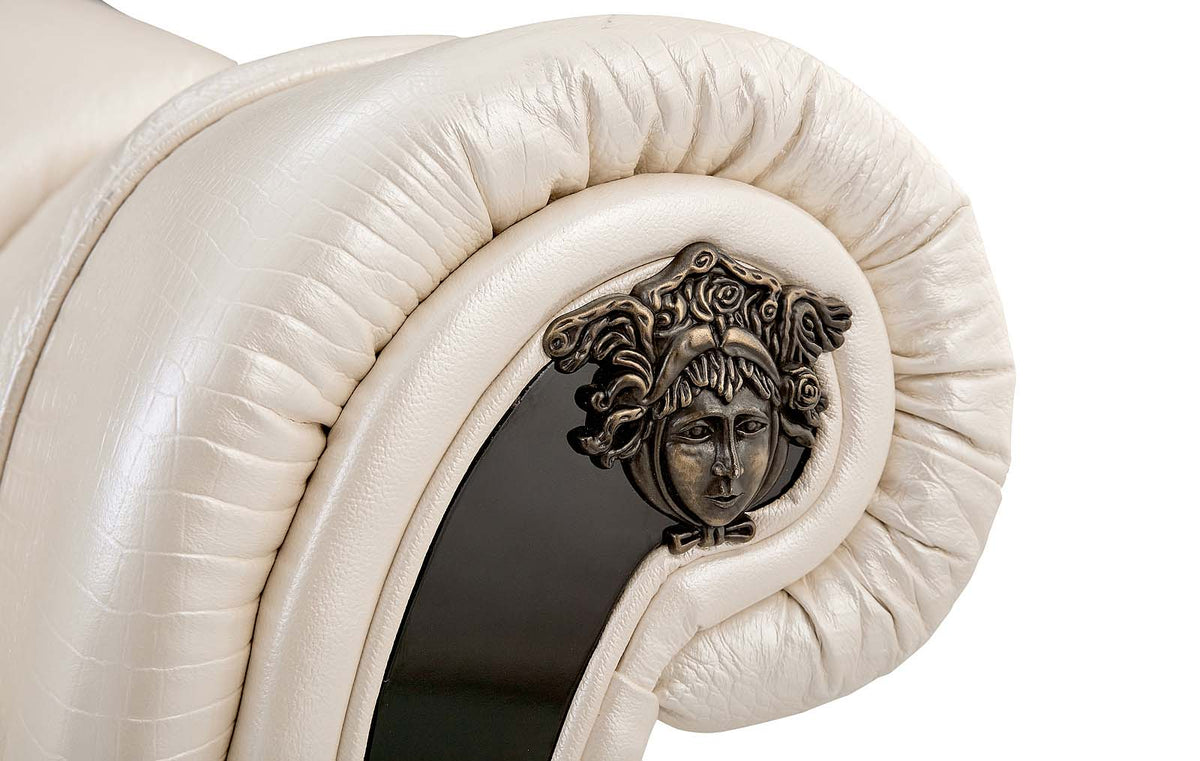 Apolo Pearl Italian Leather Sofa from ESF Furniture - Luna Furniture