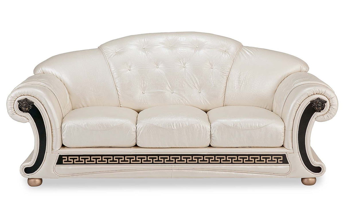 Apolo Pearl Italian Leather Sofa from ESF Furniture - Luna Furniture
