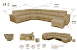 8312-Sectional-Left from ESF Furniture - Luna Furniture