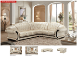 Apolo Pearl Italian Leather RAF Sectional from ESF Furniture - Luna Furniture
