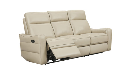 3517 Cream Top-grain Leather Reclining Sofa from ESF Furniture - Luna Furniture
