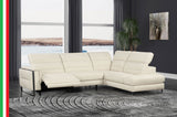 Eminence Bianco Latte Top-grain Leather LAF Sectional