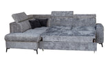 Daytona Silver Storage Sleeper RAF Chaise Sectional from ESF Furniture - Luna Furniture