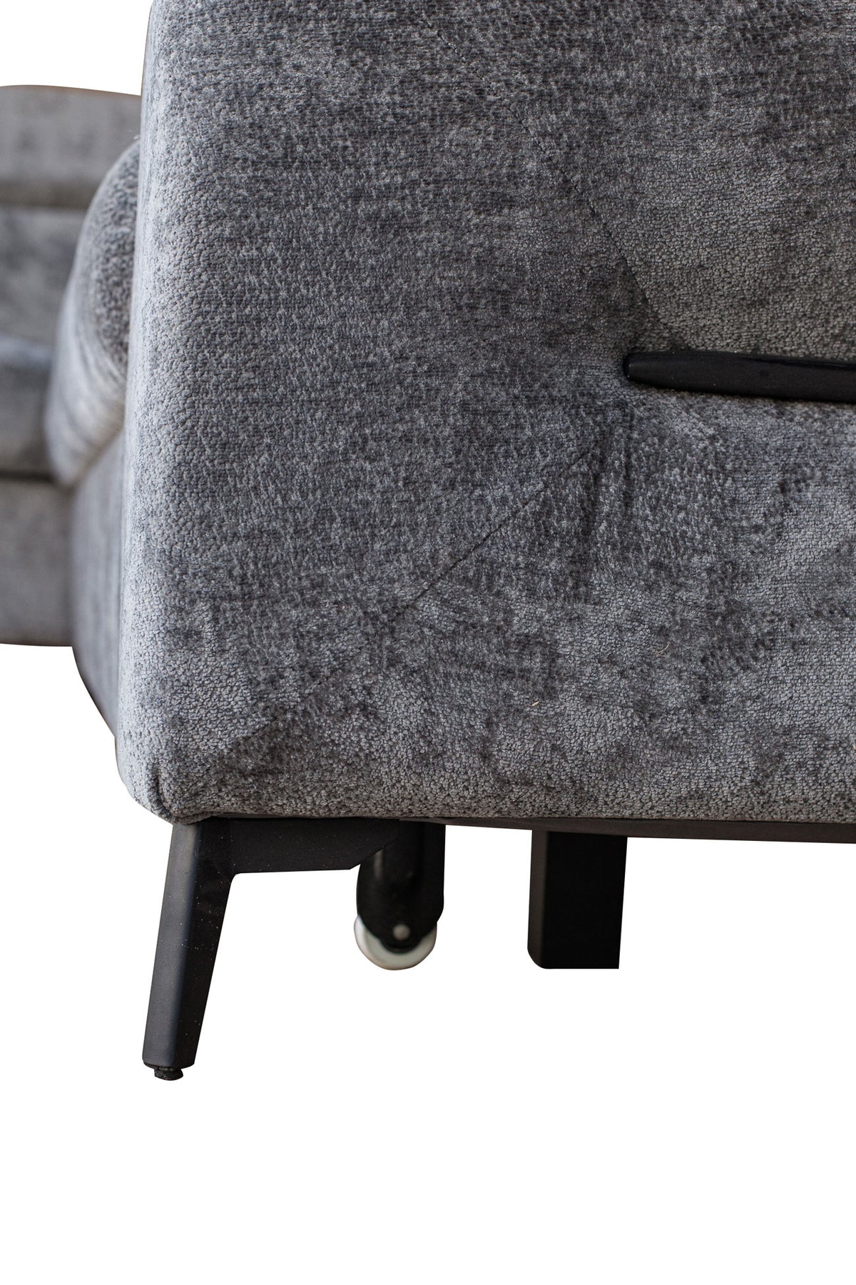 Daytona Silver Storage Sleeper LAF Chaise Sectional from ESF Furniture - Luna Furniture