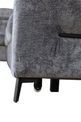 Daytona Silver Storage Sleeper LAF Chaise Sectional from ESF Furniture - Luna Furniture