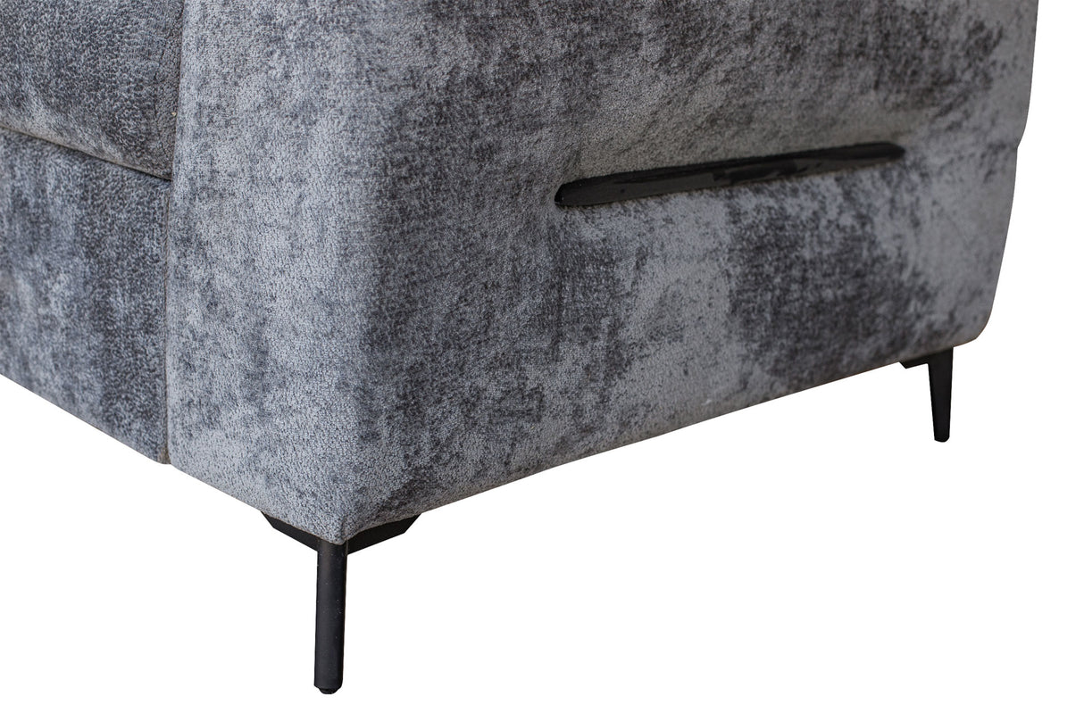 Daytona Silver Storage Sleeper RAF Chaise Sectional from ESF Furniture - Luna Furniture