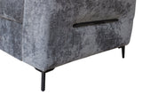 Daytona Silver Storage Sleeper RAF Chaise Sectional from ESF Furniture - Luna Furniture