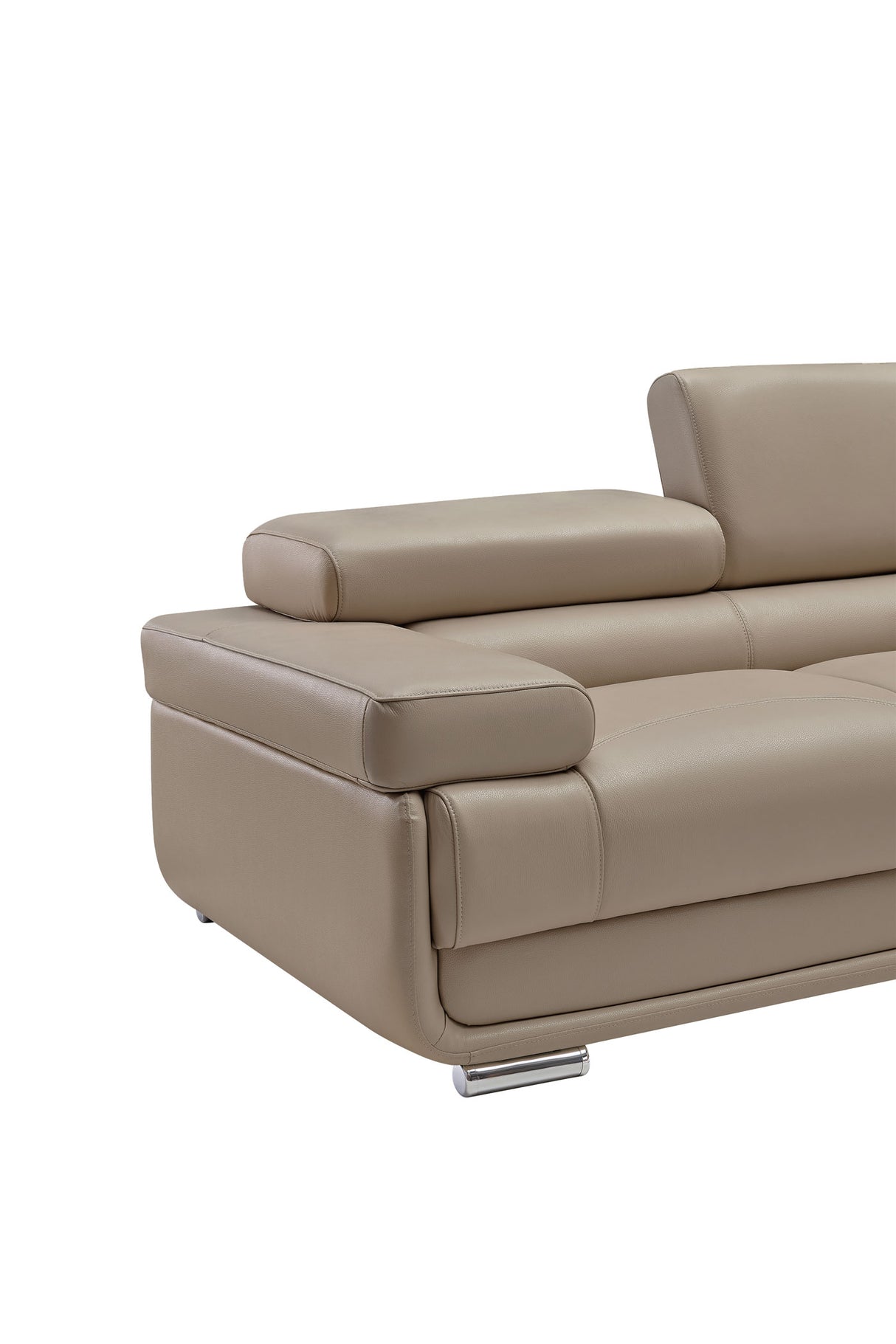 2119 Cream Beige 4-Piece Top-Grain Leather Sectional from ESF Furniture - Luna Furniture