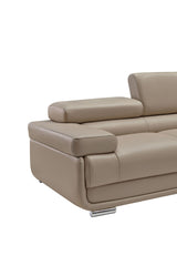 2119 Cream Beige 4-Piece Top-Grain Leather Sectional from ESF Furniture - Luna Furniture