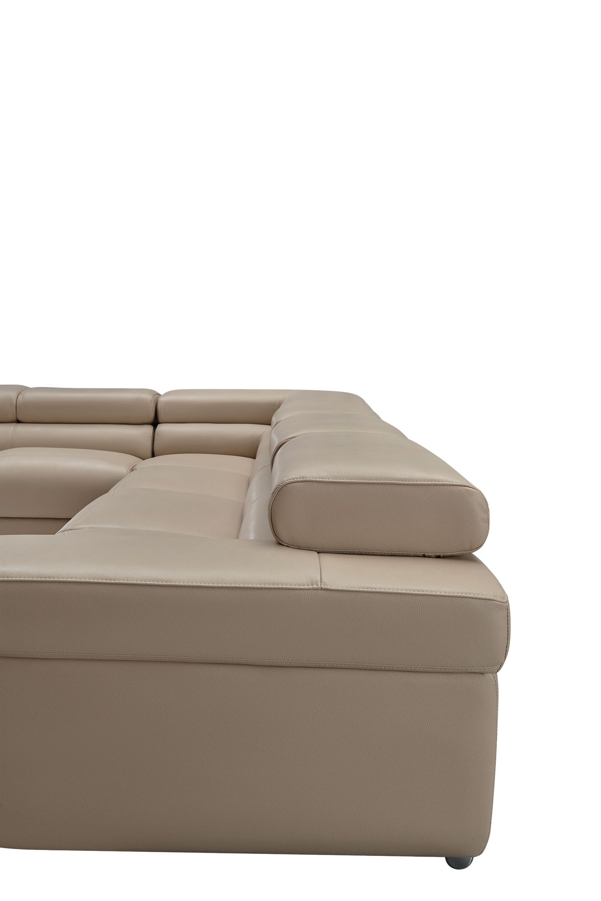 2119 Cream Beige 4-Piece Top-Grain Leather Sectional from ESF Furniture - Luna Furniture