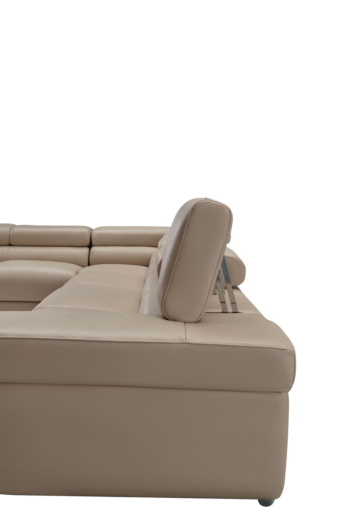 2119 Cream Beige 4-Piece Top-Grain Leather Sectional from ESF Furniture - Luna Furniture