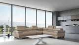 2119 Light Beige 4-Piece Top-Grain Leather Sectional from ESF Furniture - Luna Furniture