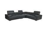 2119 Dark Grey 4-Piece Top-Grain Leather Sectional from ESF Furniture - Luna Furniture