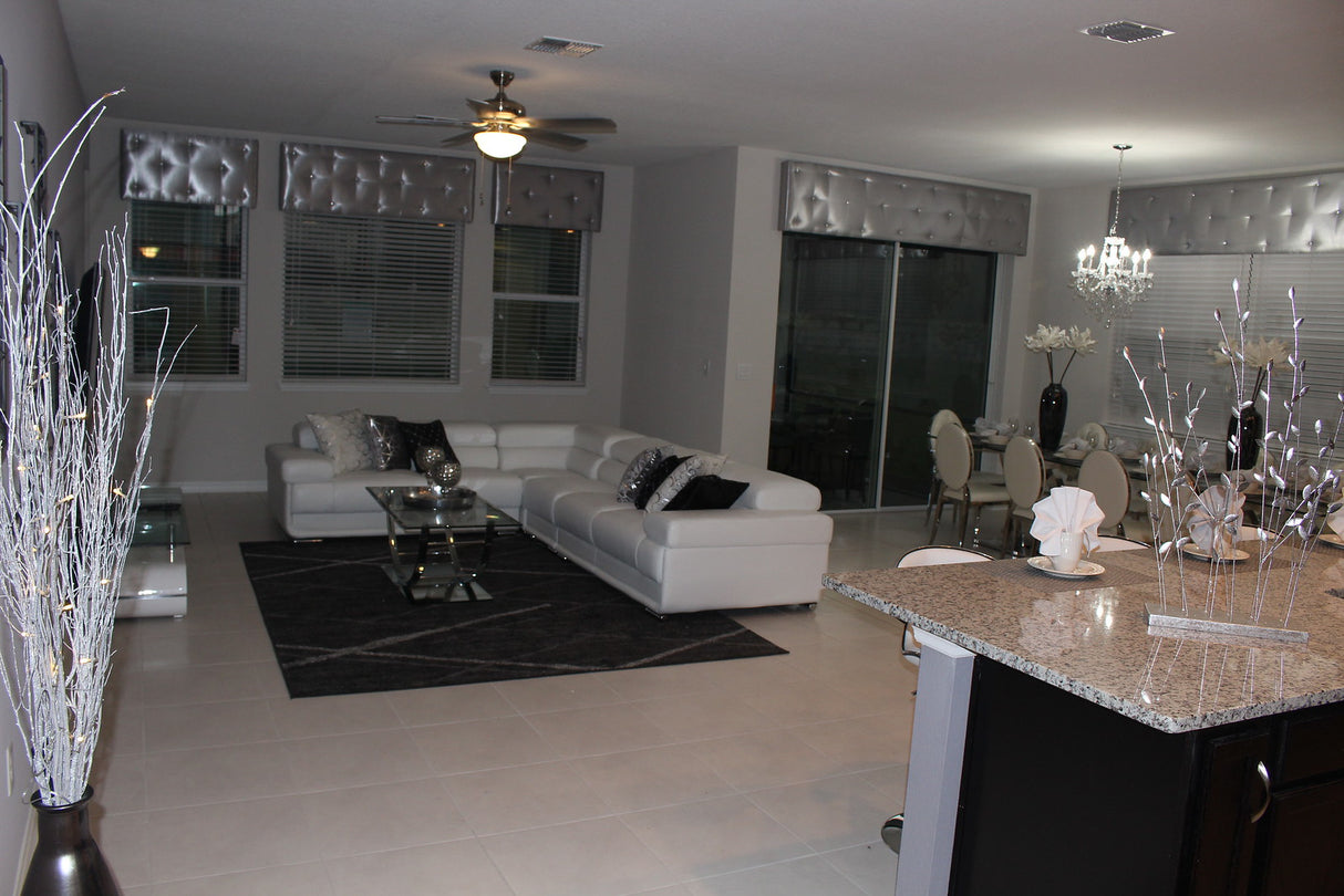 2119 White 4-Piece Top-Grain Leather Sectional from ESF Furniture - Luna Furniture