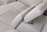 2119 Gray 4-Piece Top-Grain Leather Sectional from ESF Furniture - Luna Furniture