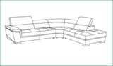 2383 Sectional Right from ESF Furniture - Luna Furniture