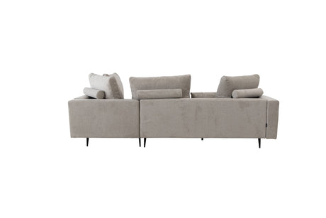 Redford Light Beige Sectional from ESF Furniture - Luna Furniture